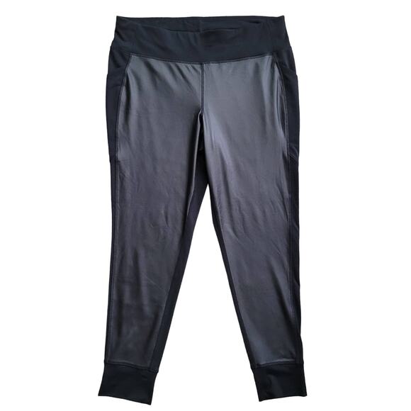 LIVI Active Faux Leather Leggings Plus Size 18/20 Black Athleisure Streetwear - Picture 1 of 9